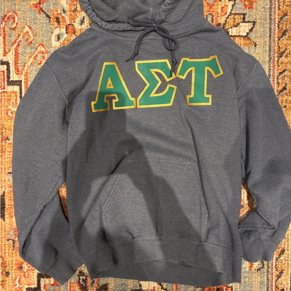 Gray Alpha Sigma Tau Hoodie - Small